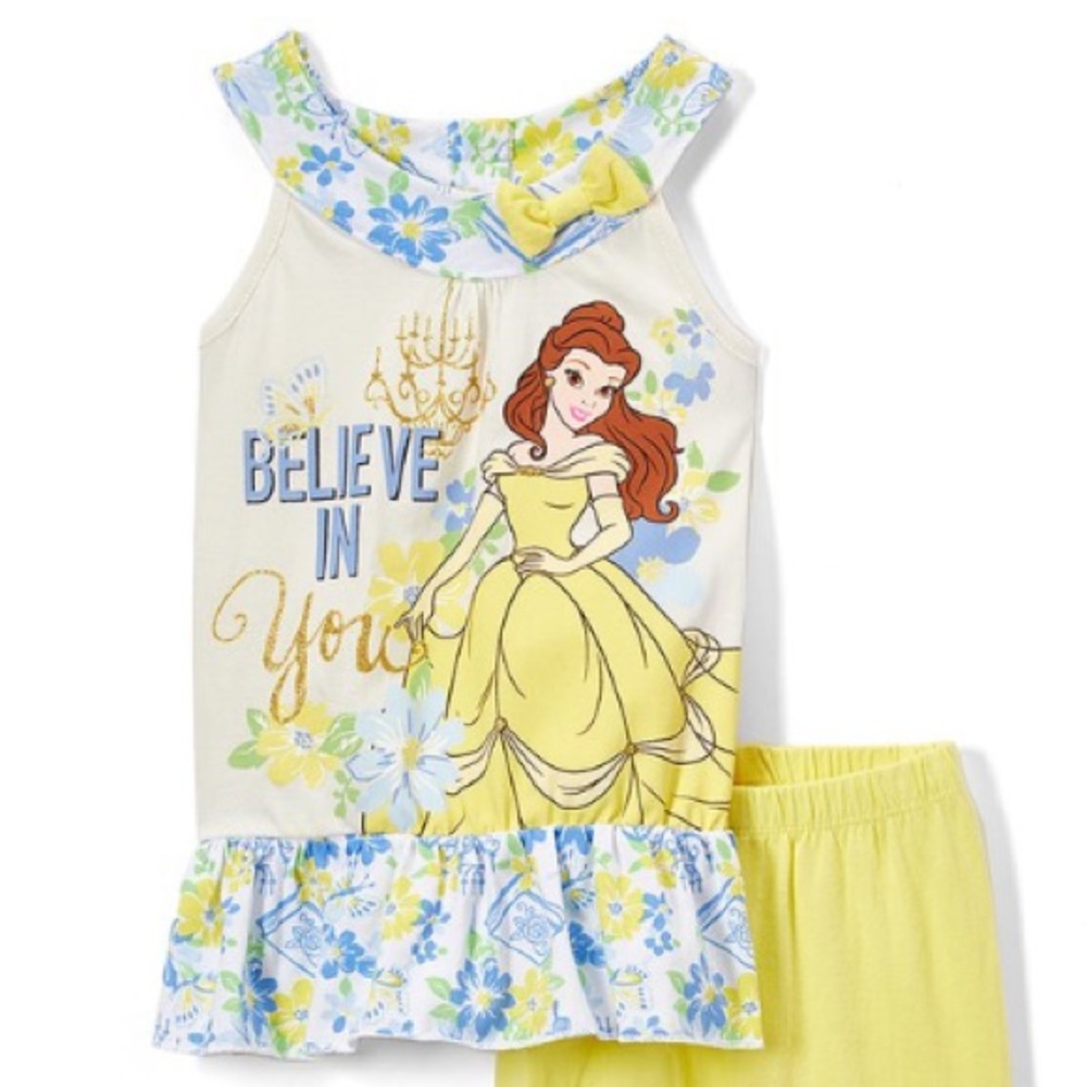Disney Princess Belle Yoke Top & Yellow Pants - Picture 2 of 4